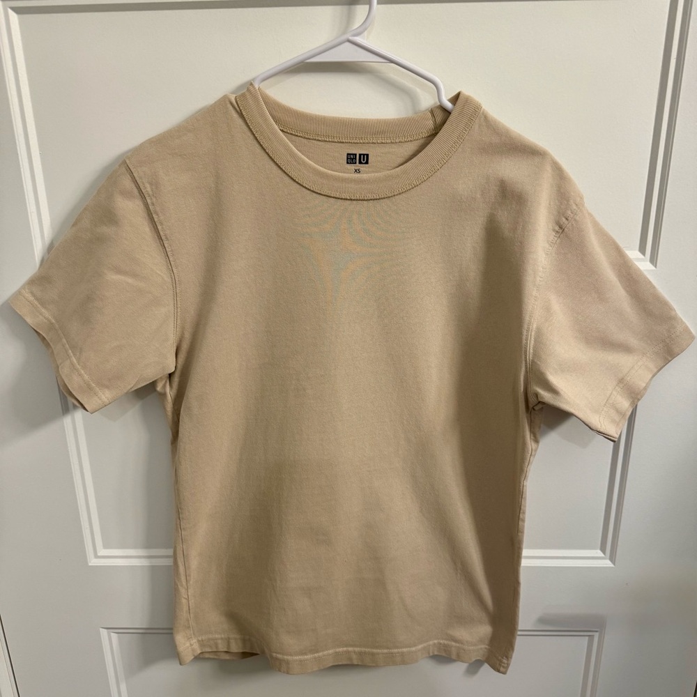 Uniqlo Light Tan Short Sleeve Tee